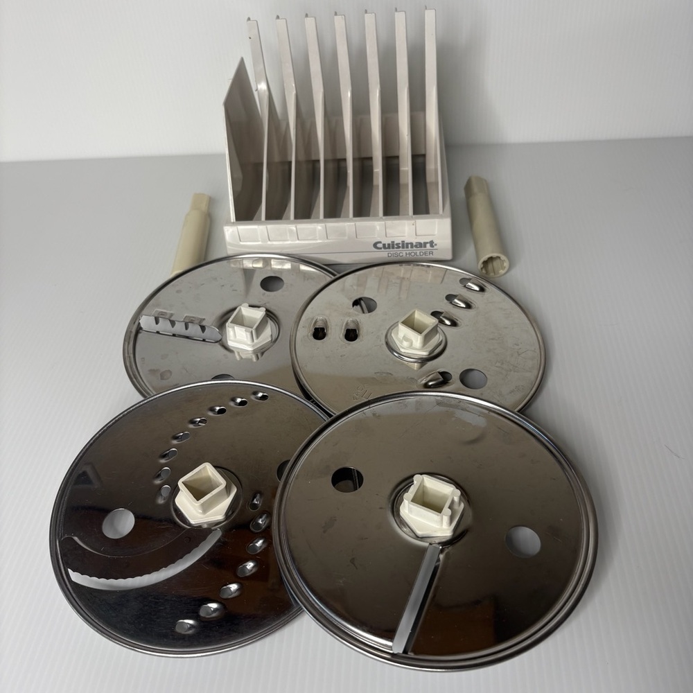 Cuisinart Disc Holder with 4 Attachment Blades Food Processor Accessory Metal